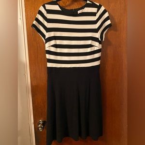 LOFT Striped Top Ponte Dress